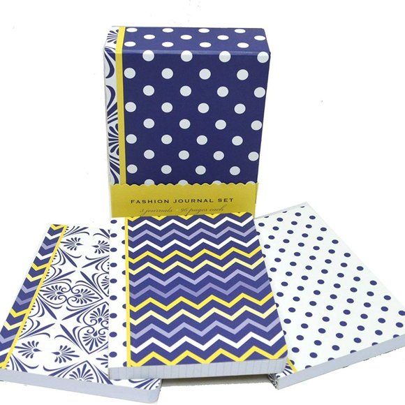 Fashion Journal 3-Book Set by Crown Point Graphics | 4-x-6-Inches, 96 Pages BLUE - Picture 1 of 6